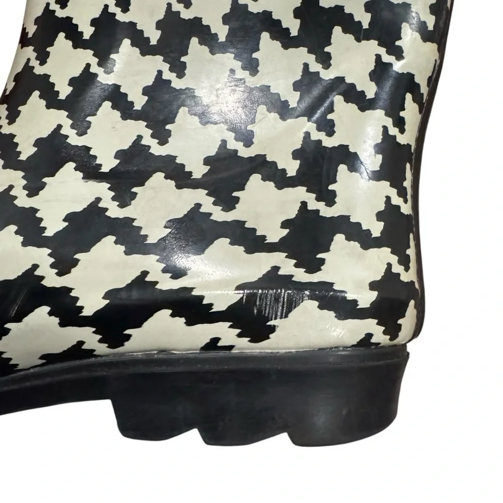 Houndstooth Women's Rain Boots